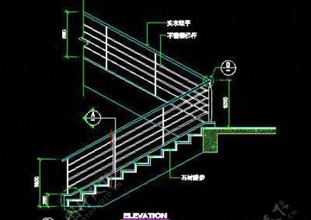 楼梯cad详图装饰构造cad详图素材20090310更新3