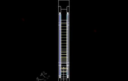 自动扶梯自动电梯cad模型素材1
