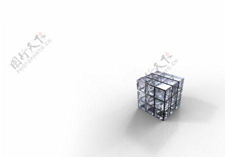 3D模型方块魔方立方体高清桌面壁纸背景