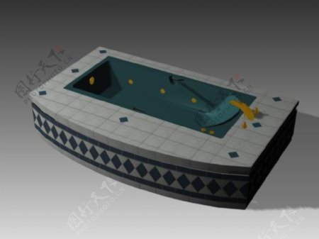 浴缸3d模型卫生间用品模型55