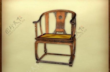 中国古典家具椅子0013D模型