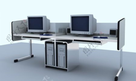 办公家具办公桌3d模型3d模型161