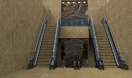 商场的自动扶梯