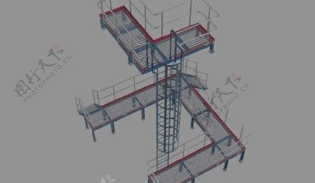 结构钢爬梯平台