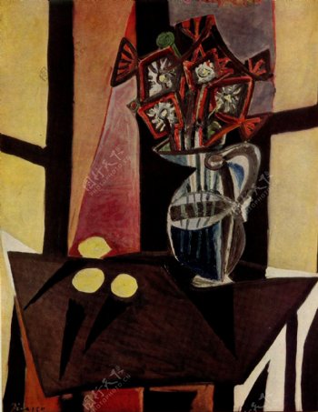 1941Naturemorte2西班牙画家巴勃罗毕加索抽象油画人物人体油画装饰画