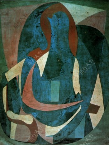 1920Femmeassisedansunfauteuil1西班牙画家巴勃罗毕加索抽象油画人物人体油画装饰画