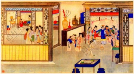 中国古代人物生活画