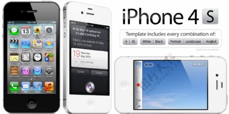 iPhone4S手机UI设计