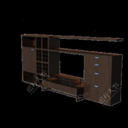 3D电视柜模型