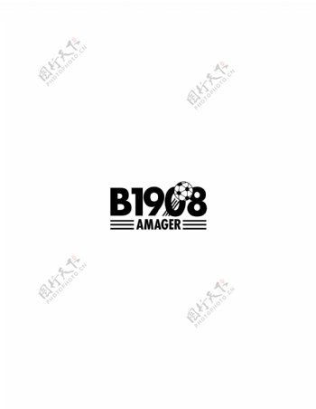 B1908logo设计欣赏足球和娱乐相关标志B1908下载标志设计欣赏