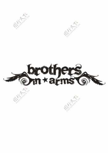 Brothersinarmslogo设计欣赏Brothersinarms乐队LOGO下载标志设计欣赏