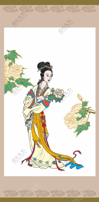 婀娜多姿的中国古代仕女图