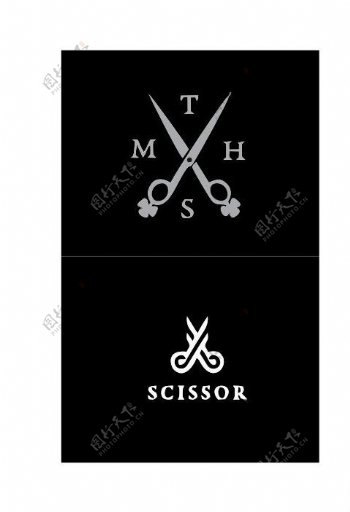 剪刀logo图片