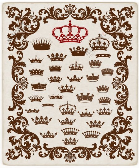 欧式花纹皇冠图片
