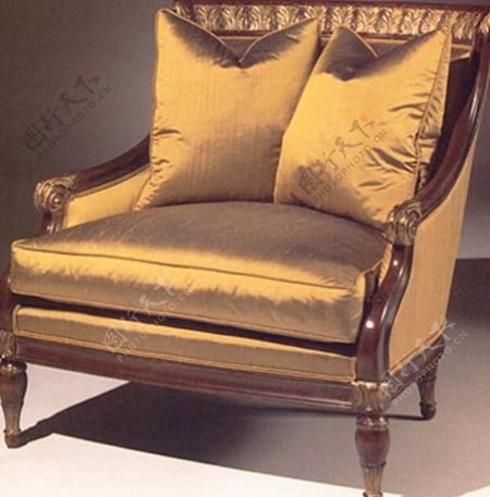 精致欧式家具客厅单人椅图片