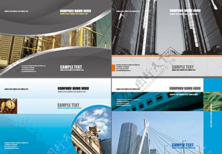 建筑企业画册设计模板PSD素材