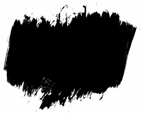 全球首席大百科笔刷笔触形状样式黑白图标标志