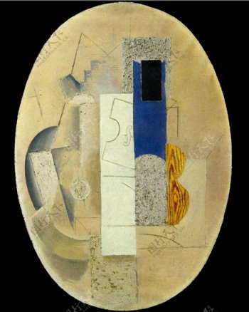 1913Violonetguitare1西班牙画家巴勃罗毕加索抽象油画人物人体油画装饰画