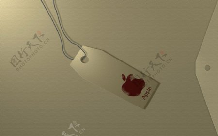苹果吊牌图片