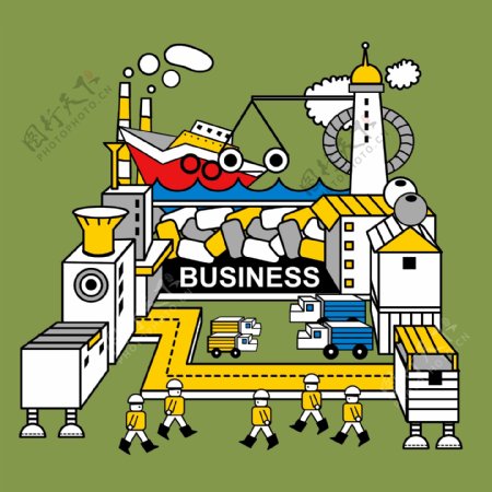 韩国机器人卡通插画24