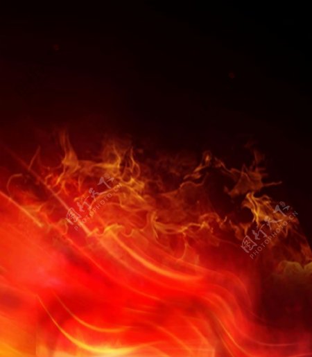 红色火焰背景图片PSD分层素材