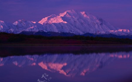 美国阿拉斯加美丽的湖光山色风景