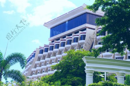 楼景深圳南海酒店后院图片