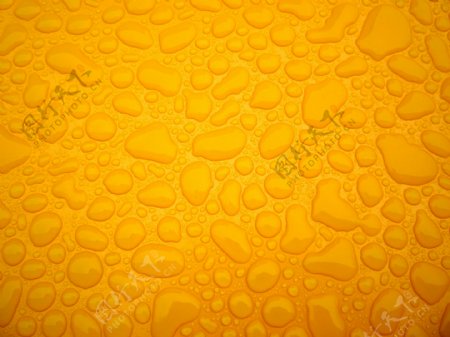 黄色水滴图片
