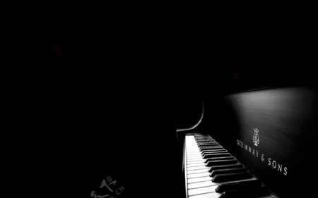 钢琴黑色图片