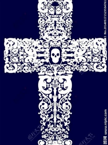 十字架骷髅图片