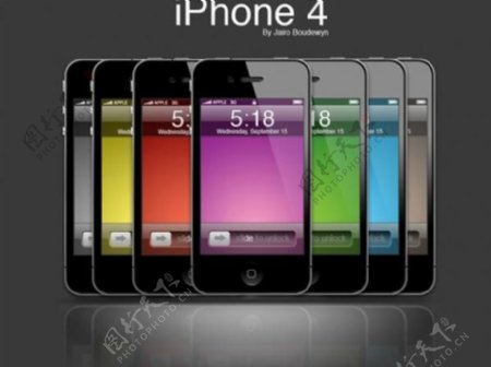 有光泽的新iPhone4的图标集