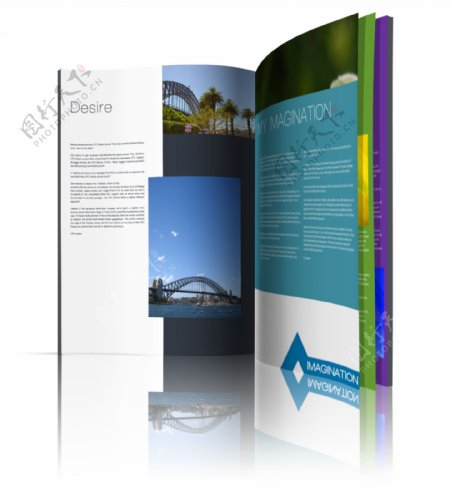 版式画册设计效果展示PSD素材