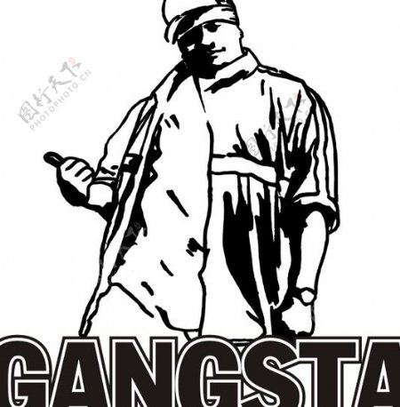 Gangstalogo设计欣赏Gangsta音乐公司标志下载标志设计欣赏