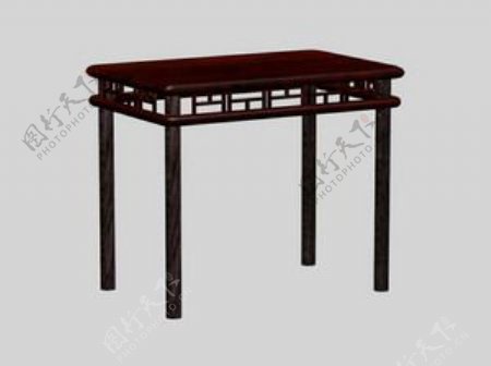 中式桌子3d模型家具效果图68