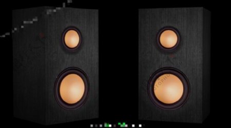 CS5版本一对喇叭随音乐震动