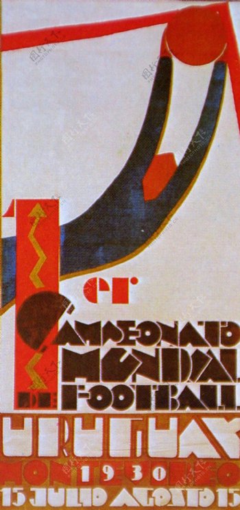 1930年乌拉圭世界杯海报图片