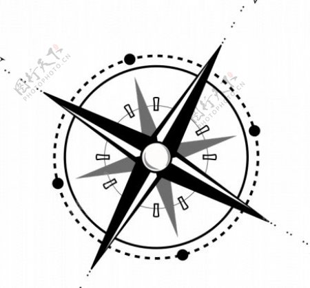 指南针矢量图标