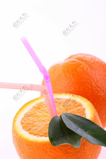 橙子水果果汁图片
