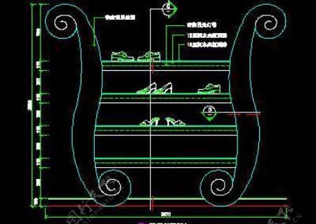 鞋帽类道具图块cad详图免费下载20090313更新86