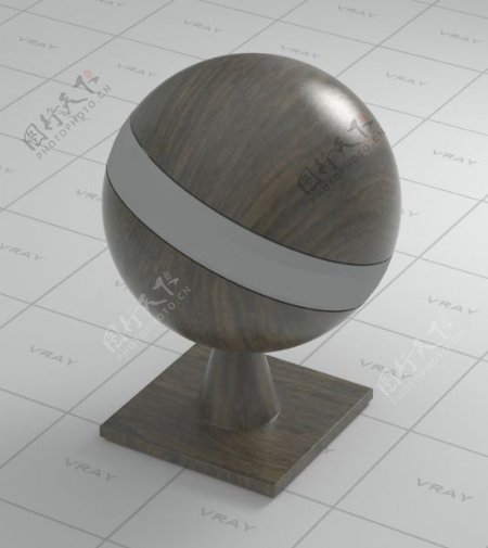 木纹材质球模型