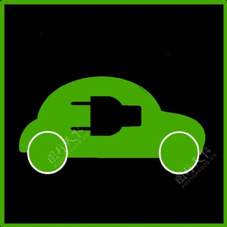 生态绿色汽车图标