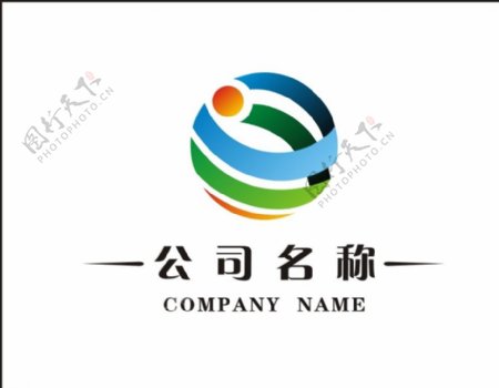 圆形大气logo设计图片