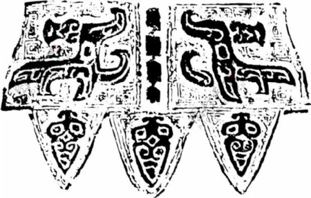 印花矢量图古代文字器皿抽象民族免费素材