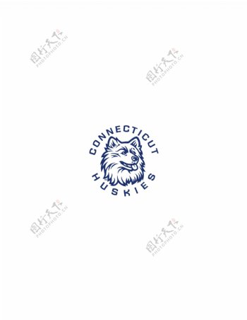 ConnecticutHuskies2logo设计欣赏ConnecticutHuskies2学校LOGO下载标志设计欣赏