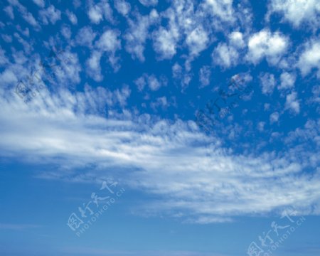 摄影自然景观天空云彩白云朵朵遮蓝天风景图库