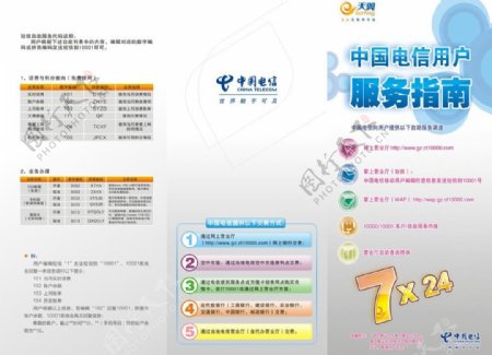 中国电信用户服务指南图片