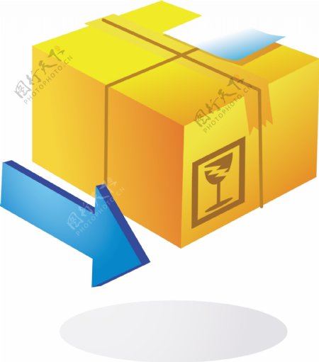 韩国箱子图标AI矢量图
