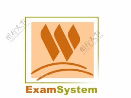 考试系统标志logo图片
