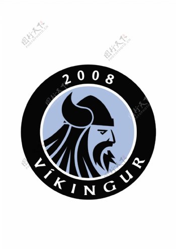Vkingurlogo设计欣赏Vkingur体育比赛标志下载标志设计欣赏
