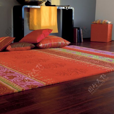 家居家纺地毯效果图实景图